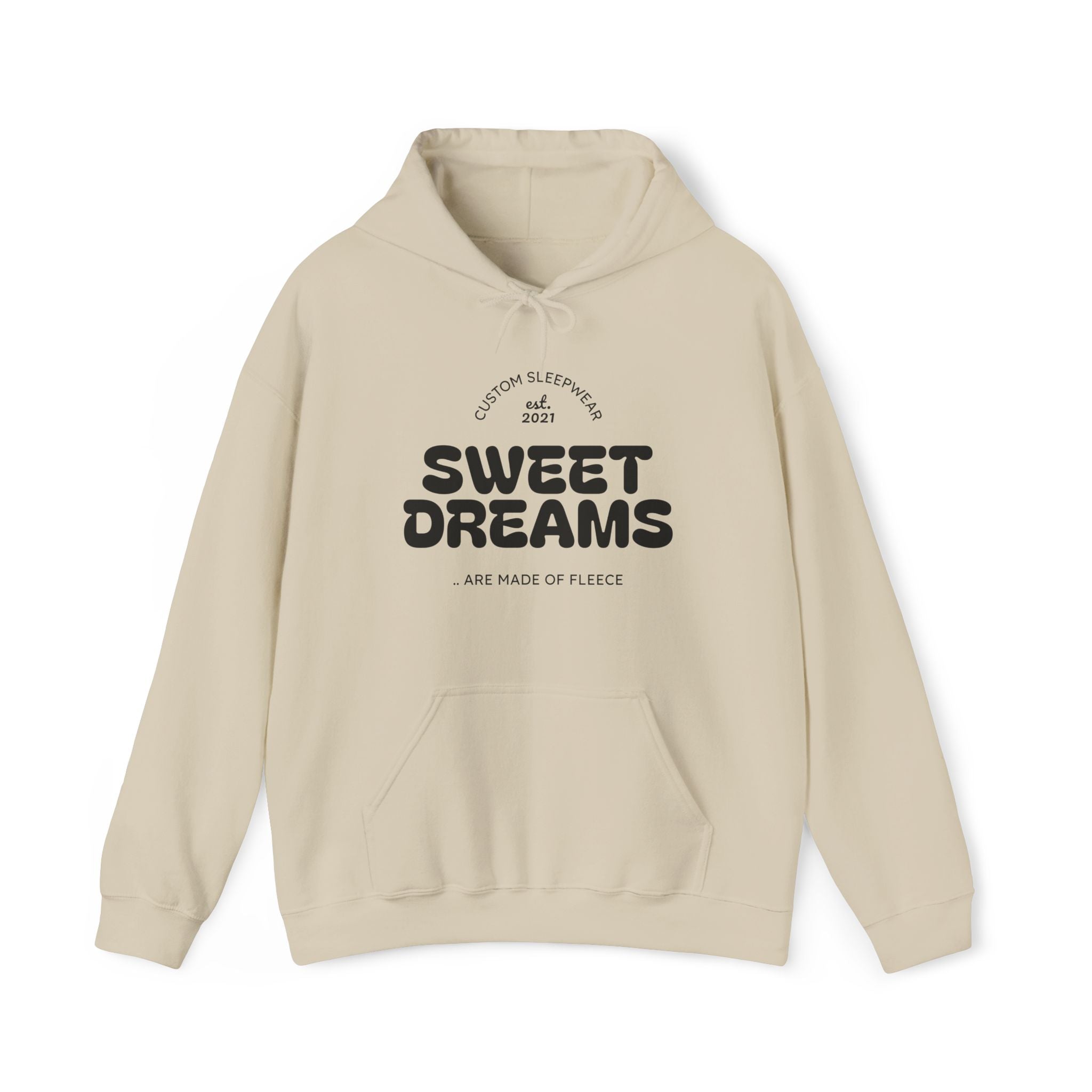 Sweet Dreams Hoodie — Cozy Vintage Typography Pullover
